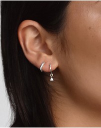 SAINT VALENTINE - Saint Mini Hoops - Silver - ICONIC EXCLUSIVE