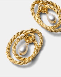 MIMCO - Twine Pearl Stud Earrings