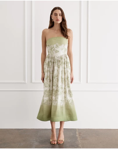 Aqua Blu Australia - Faisane Laurel Midi Dress