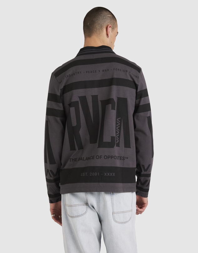 RVCA - Mens All Brand Polo Long Sleeve Shirt