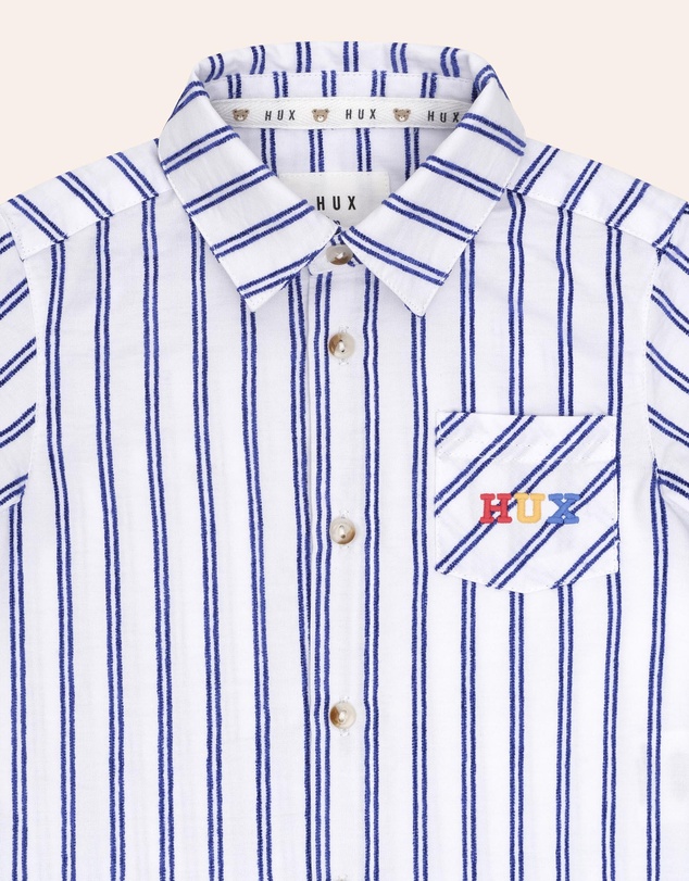 Huxbaby - Ocean Stripe Shirt - ICONIC EXCLUSIVE - Babies-Teens