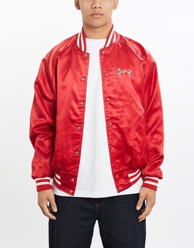 Vintage by The Real Deal - Pre Loved - Vintage 90s 'Andre Dan's Club' Satin Bomber Jacket