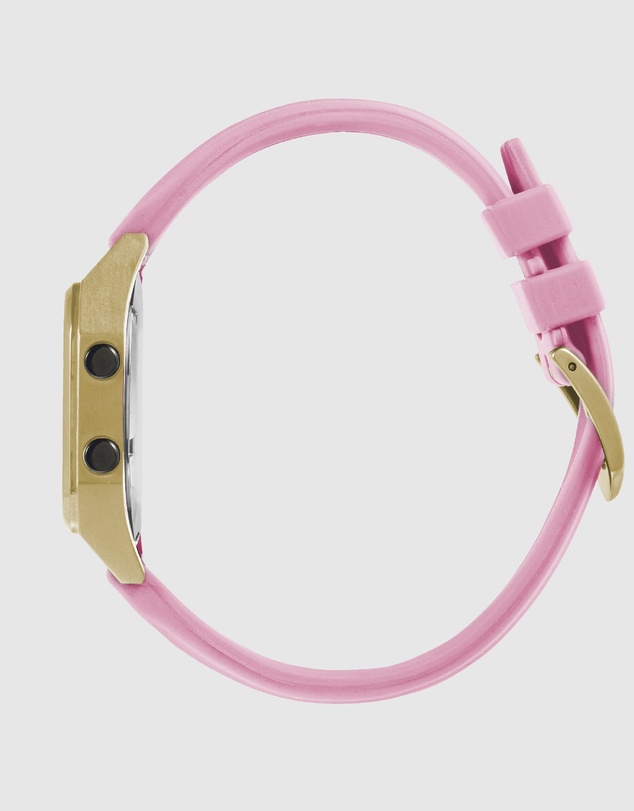 Maxum - Raglan Tide Watch – Gold Case, Black Dial & Pink Silicone Strap