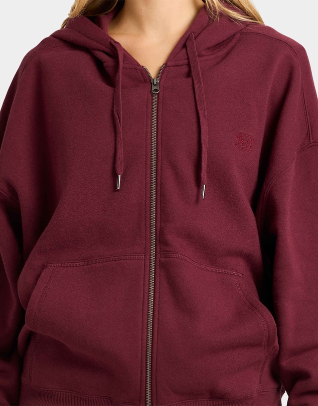 Billabong - Womens Wave Essentials Zip Pullover Hoodie