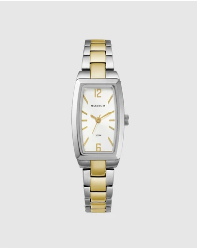 Maxum - Fanta Re-Issue - Silver Tone Case, White Dial & Duo Tone Bracelet