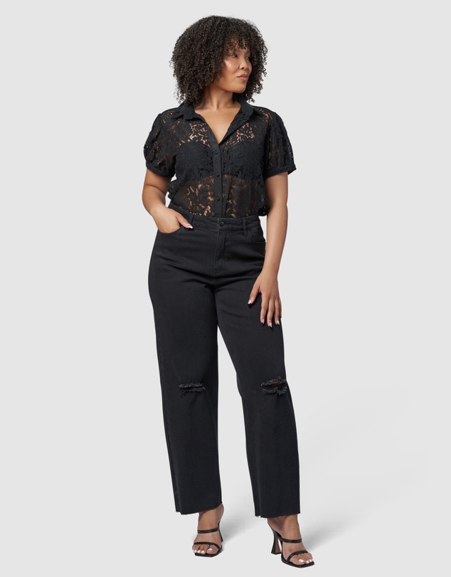 Sunday In The City - Love Lost Lace Shirt