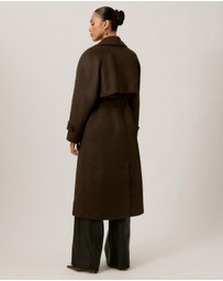 Tussah - Lillian Double Breasted Wool Blend Coat