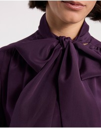 David Lawrence - Marlow Pussy Bow Silk Blouse