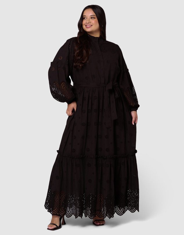 Something 4 Olivia - Azura Broderie Maxi Dress