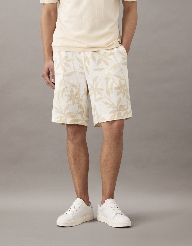 Calvin Klein - Printed Linen Shorts