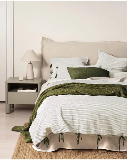 Aura Home - Chambray Mini Stripe Quilt Cover