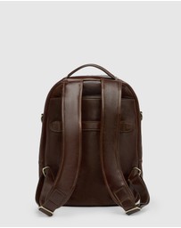 Republic of Florence - The Belfast Brown Laptop Backpack