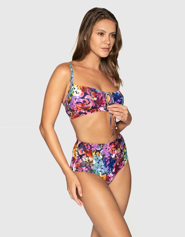 Nip Tuck Swim - Multi Petanias Monica Bikini Top