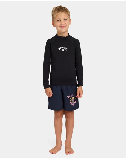 Billabong - Toddlers All Day Arch Regular Fit Short Sleeve Rashguard