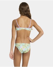 Roxy - Girls 4 to 16 Letter Up Bralette Set Two Piece