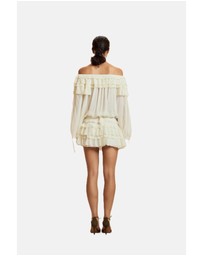 Cynthia Rowley - Ruffle Pleated Micro Skirt