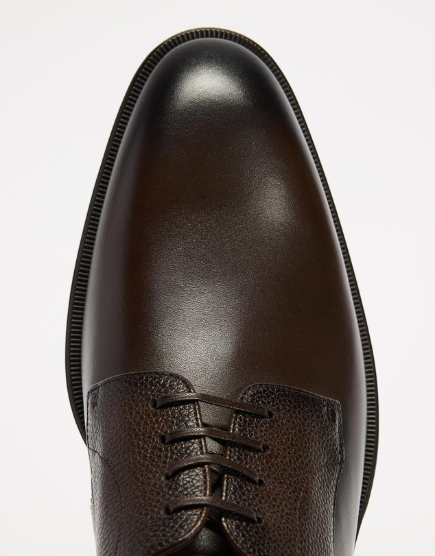 BOSS - Derrek Calfskin Lace-Up Derby Shoes
