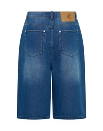 ONE TEASPOON - Beastie Low Waist Wide Leg Denim Jorts - Rosewood