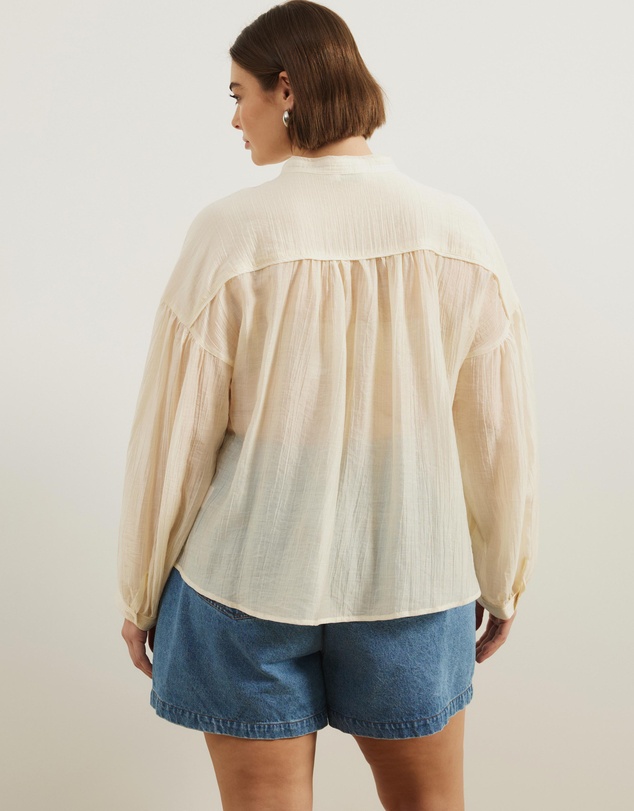 Atmos&Here Curvy - Sigrid Crinkle Blouse