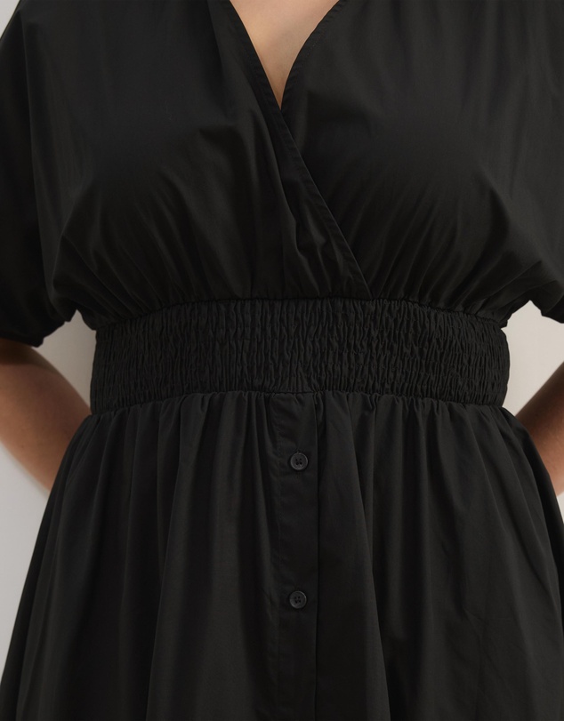 Atmos&Here Curvy - Ines Shirring Waist Midi Dress
