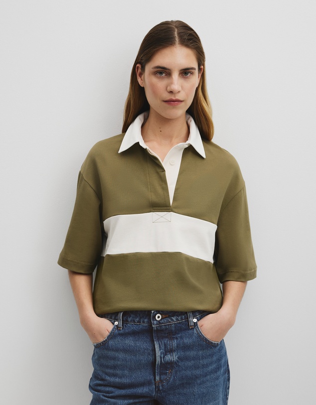 Country Road - Australian Cotton Short Sleeve Workwear Block Rugby Polo