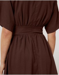 Calli - Glehn Linen Blend Mini Dress