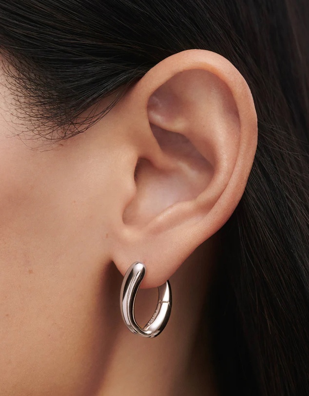 PDPAOLA - Helix Silver Hoop Earrings
