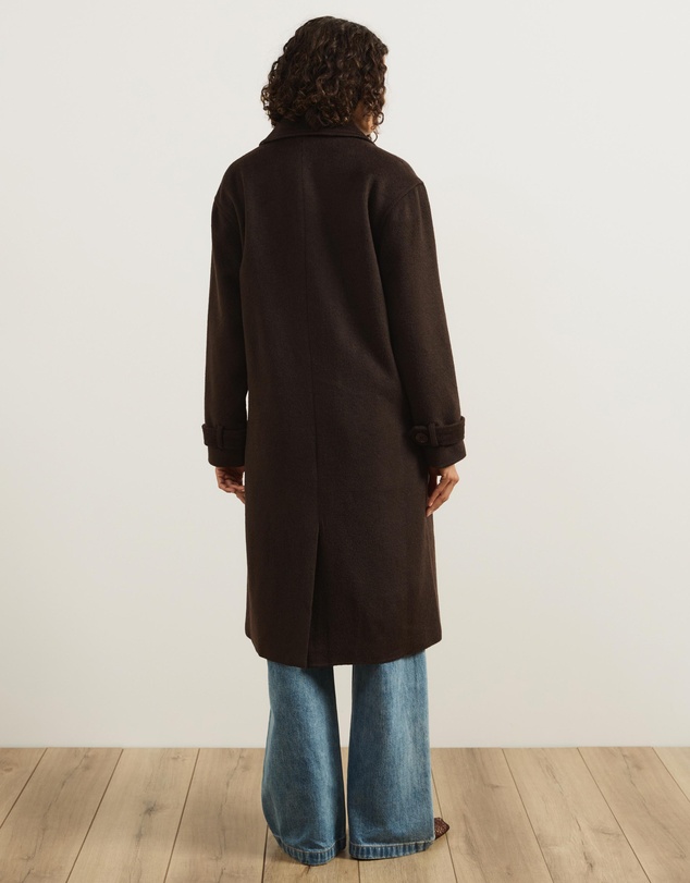 Atmos&Here - Layla Wool Blend Double Breasted Coat