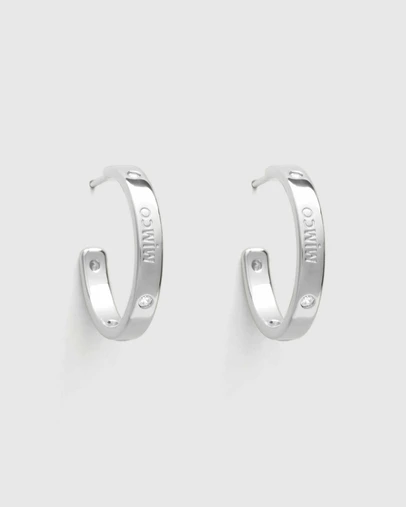 MIMCO - Lucent 925 Sterling Silver Hoop Earrings