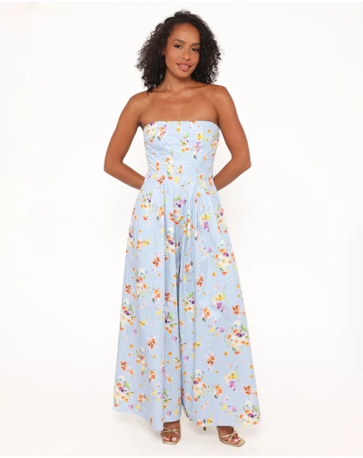 Petal & Pup - Wren Jumpsuit - Cornflower Blue Floral