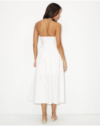 Dazie - Elsa Halter Cotton Midi Dress