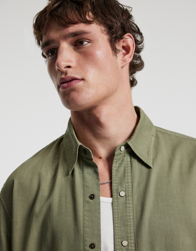 Calibre - Washed Cotton Lyocell Shirt Sage