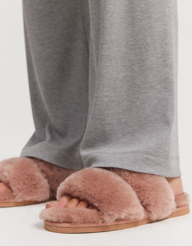 Country Road - Australian Made Shearling Double Slide