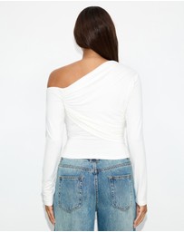 Dazie - Katia Asymmetric Jersey Top