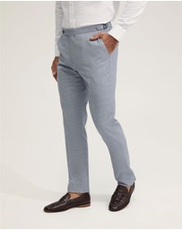Oxford - Byron Wool Suit Trousers With Side Tab