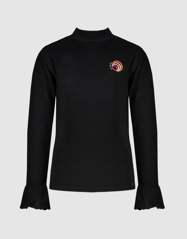 NONO - Kyra Long Sleeve Turtleneck Velour Tee - Kids-Teens