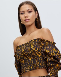 Third Form - Blur Out Off Shoulder Top