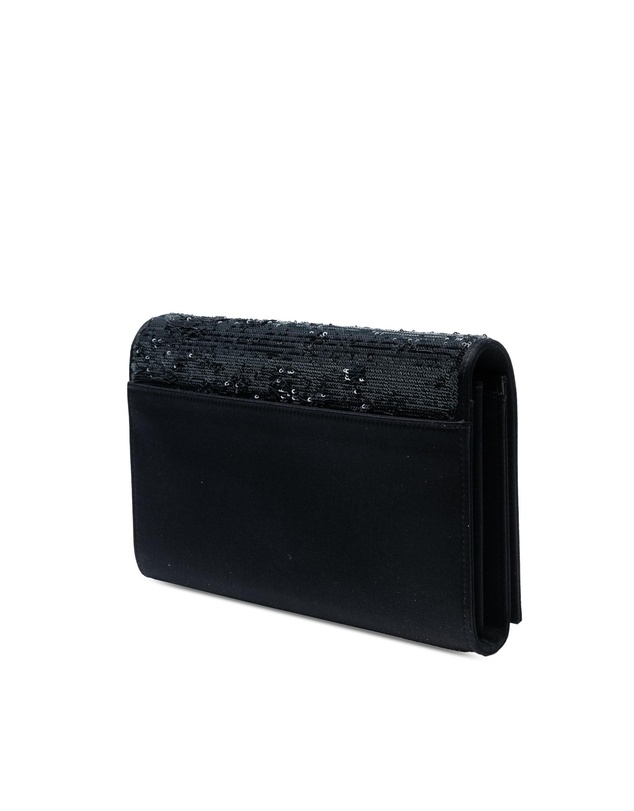 Pre-Loved by Azura Reborn - Pre-Loved Sequin Monogram Kate Wallet on Chain