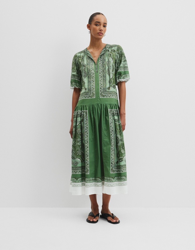 Country Road - Scarf Print Maxi Dress