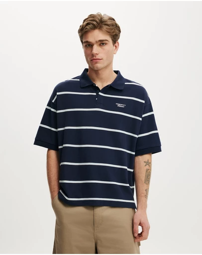Cotton On - Box Fit Short Sleeve Polo