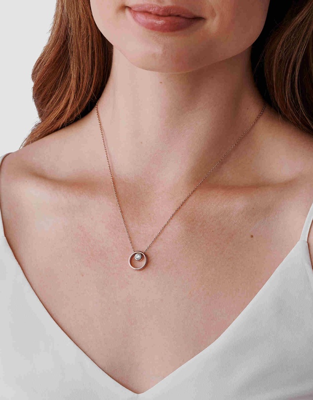 Skagen - Elin Rose Gold-Tone Necklace SKJ0850791