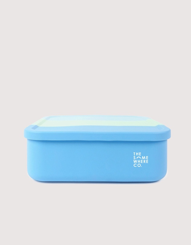 The Somewhere Co - Peppermint Large Square Silicone Bento Lunch Box