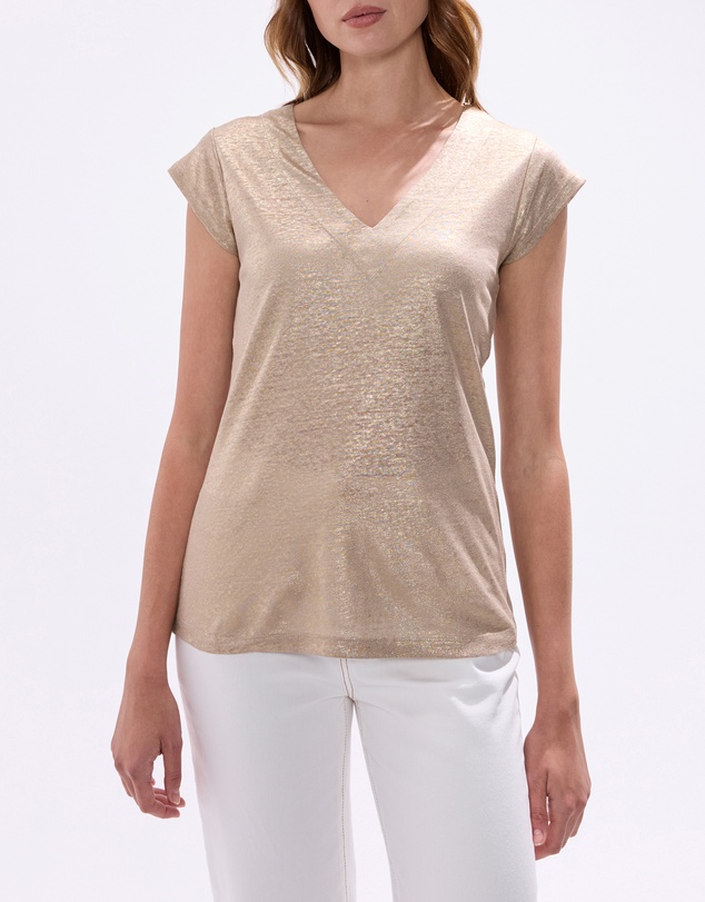Marcs - Afterglow Foil Linen Tee
