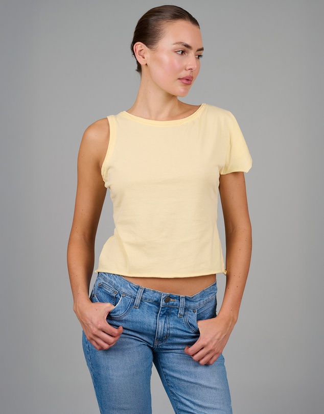 Love and Nostalgia - Two Faced Tee - Lemon Yellow