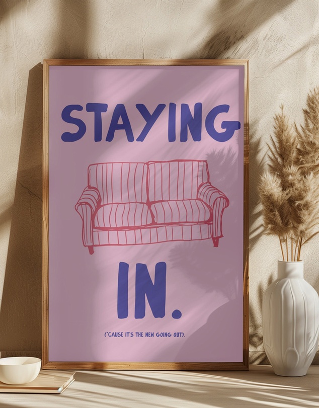 Olive et Oriel - Stayingin by Treechild Art Print