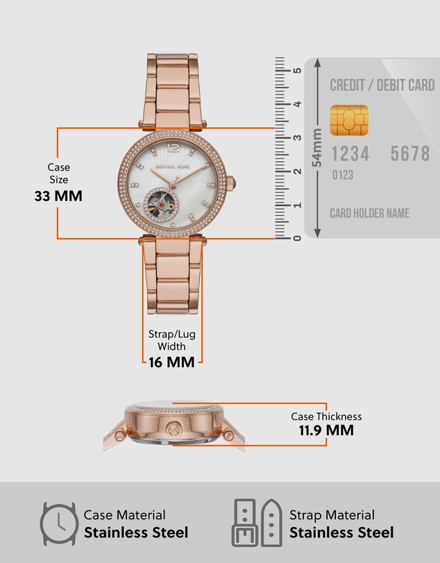 Michael Kors - Michael Kors Parker Rose Gold Watch MK9047