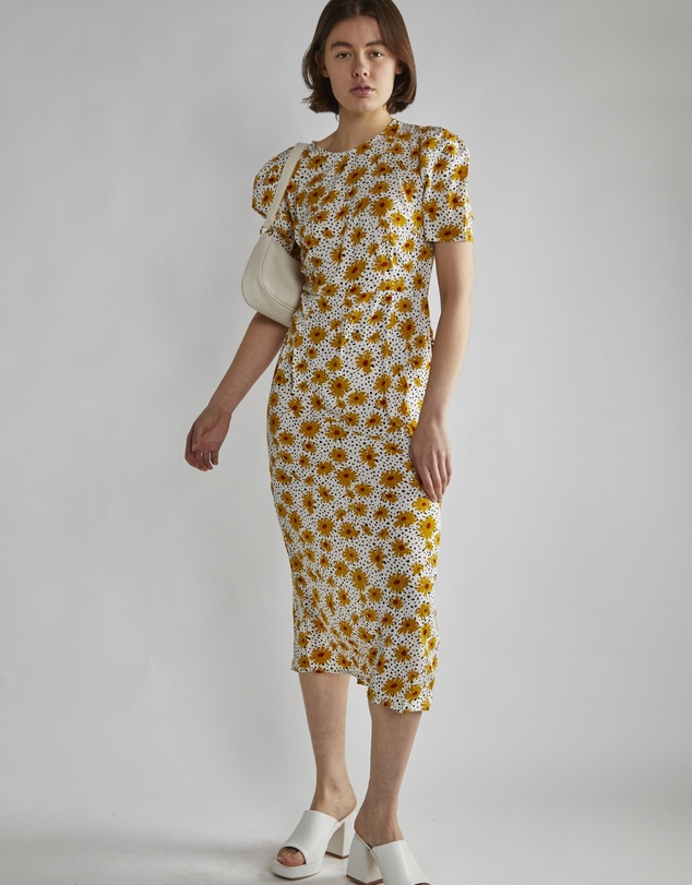 Glamorous - Fitted Midi Tea Dress