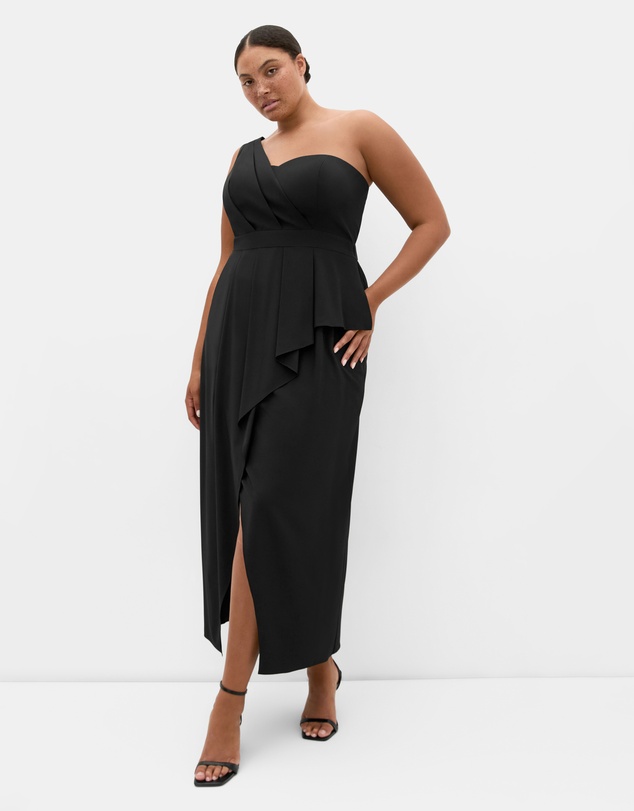 City Chic - Allure One Shoulder Maxi Dress