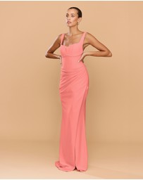 CATHERINE FERRARO - Elena Square Neck Gown