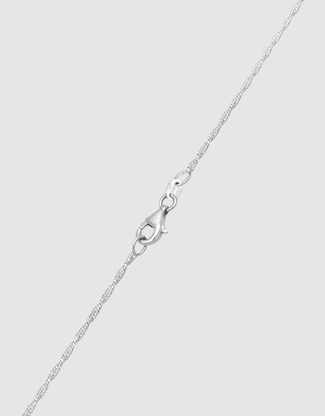 Kuzzoi - ICONIC EXCLUSIVE - Long Tag Pendant Necklace in 925 Sterling Silver